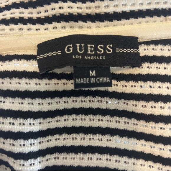 Guess Black and White Striped Mini Dress - Picture 3 of 3